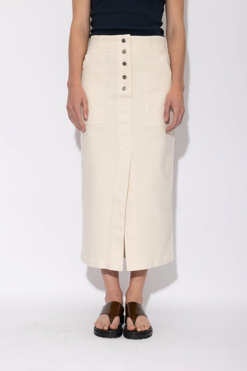 Stacey Cotton Denim Skirt