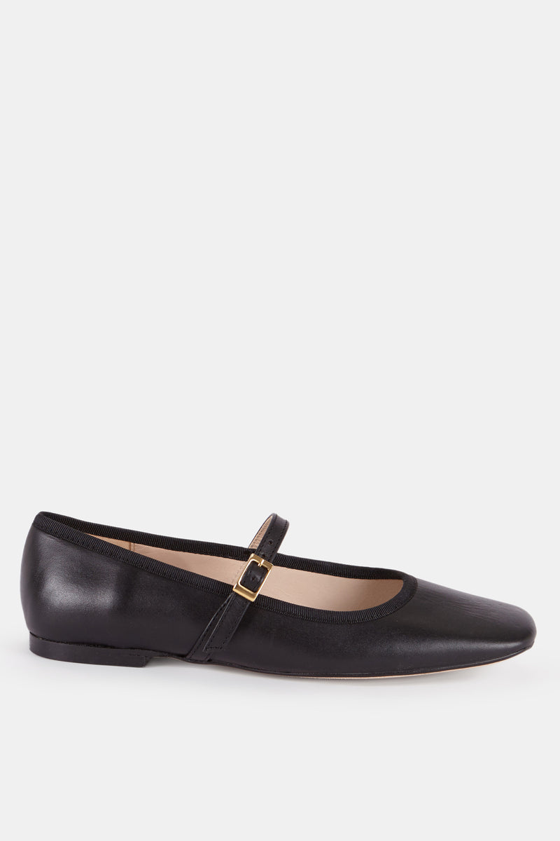 Verda Leather Ballerinas