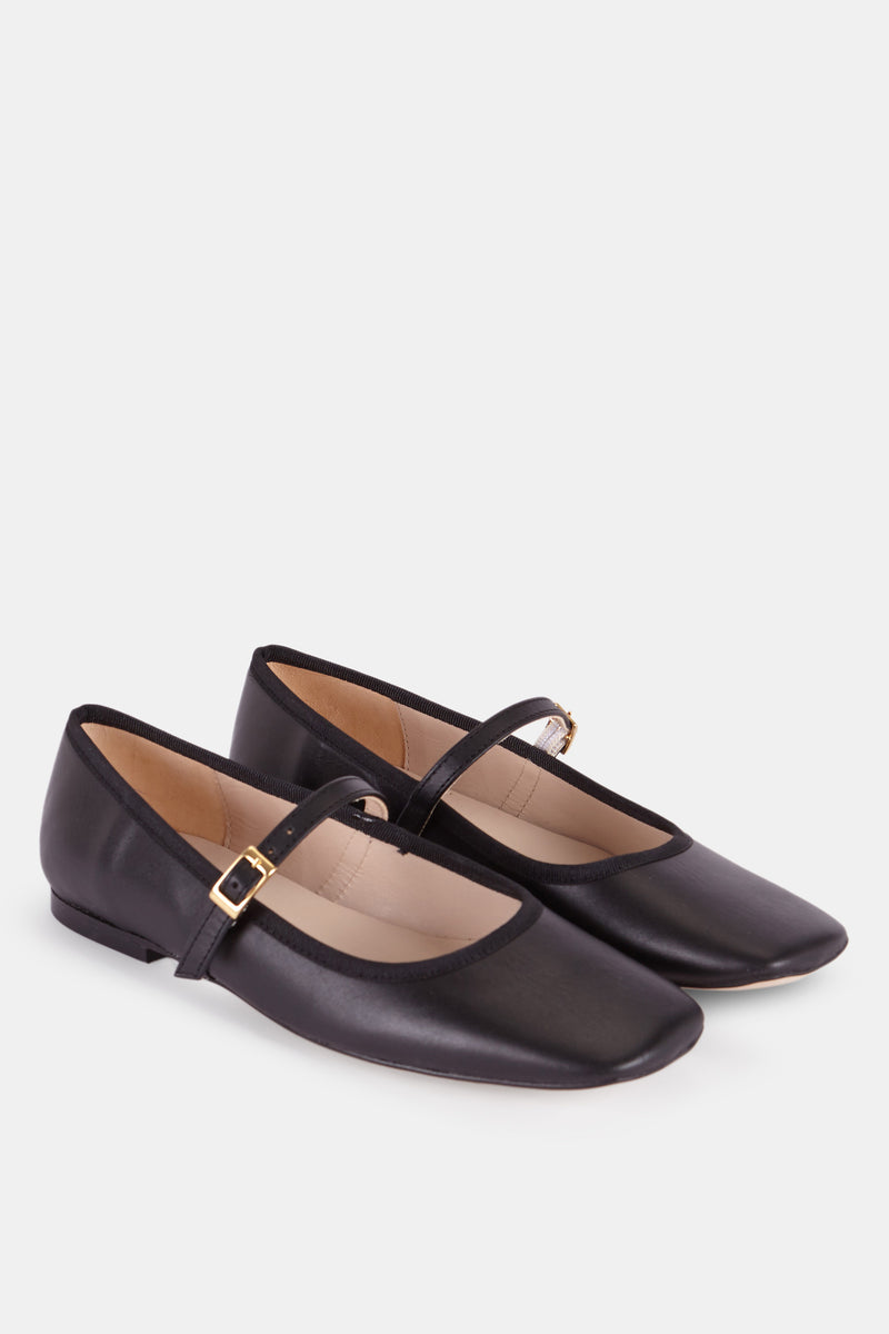 Verda Leather Ballerinas