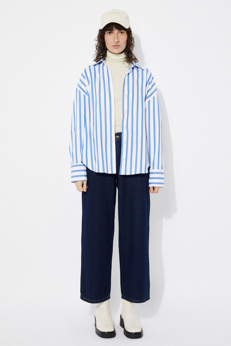 Midi Striped Cotton Shirt