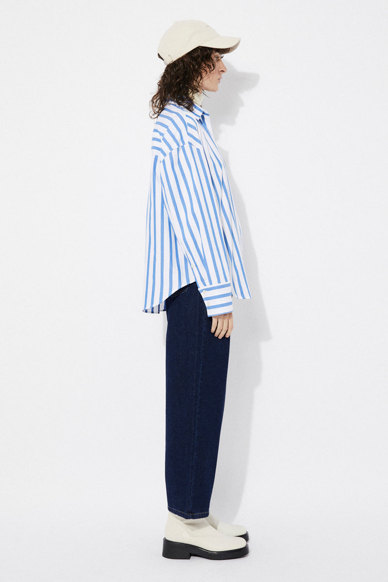 Midi Striped Cotton Shirt