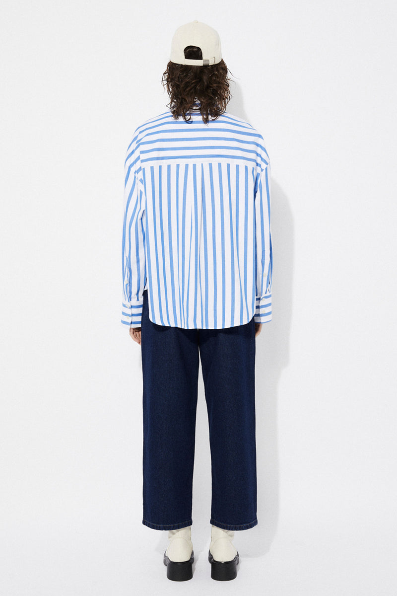 Midi Striped Cotton Shirt