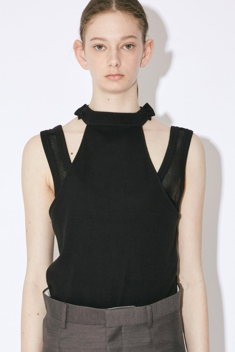 Double-end Cotton Wool Rib Tank Top