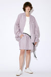 Three Tuck Cotton-Blended Shorts
