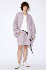 Three Tuck Cotton-Blended Shorts