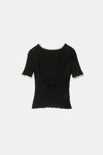 Side C Layered Cotton Pullover