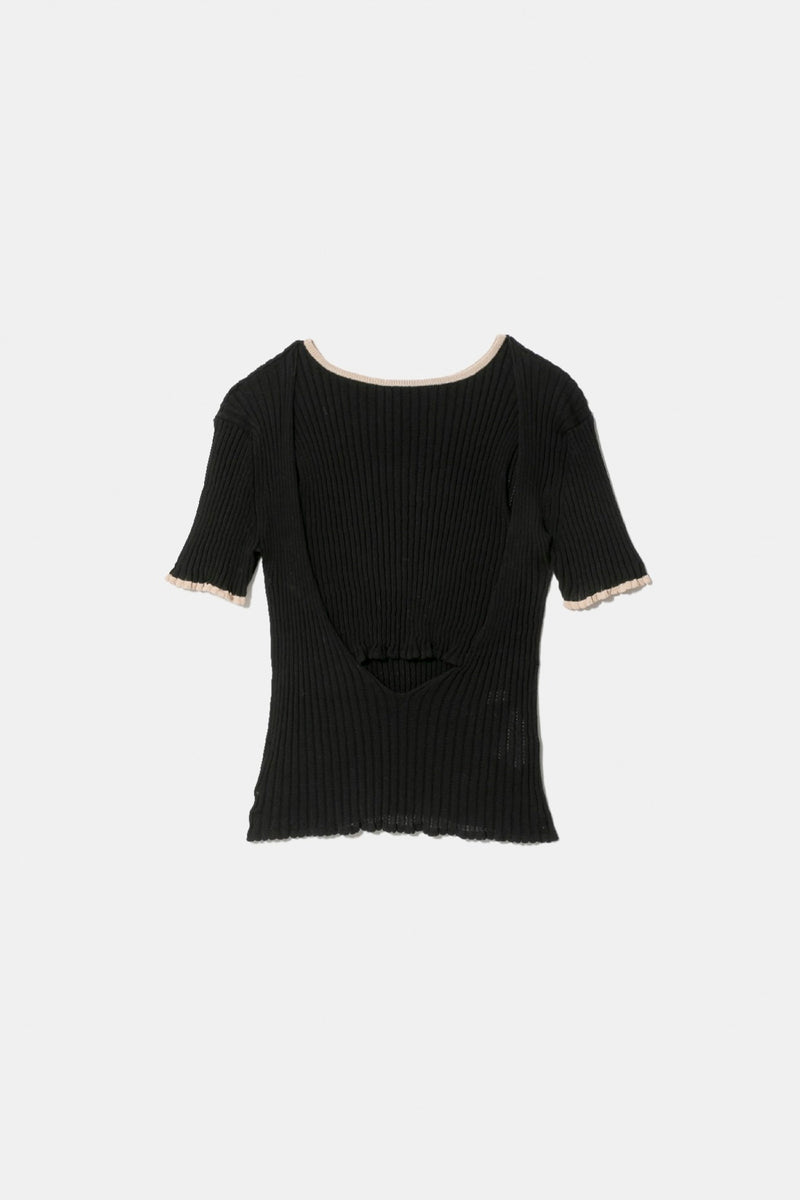 Side C Layered Cotton Pullover
