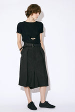 Side C Layered Cotton Pullover