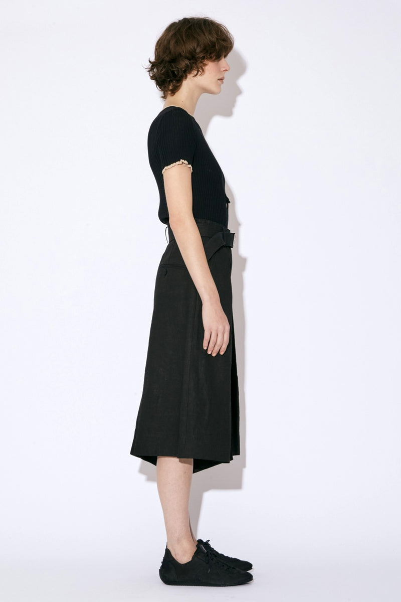 Side C Layered Cotton Pullover