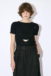 Side C Layered Cotton Pullover