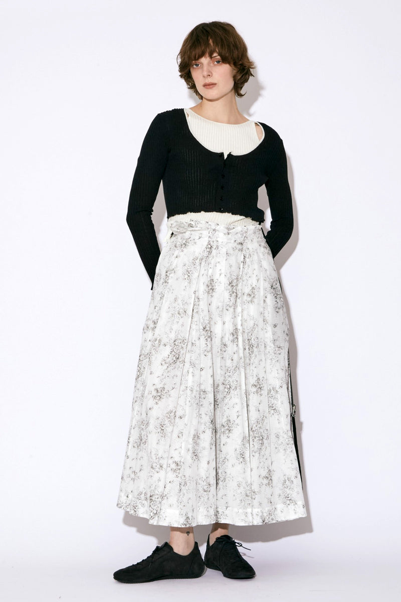 Side C Cotton Knit Cardigan