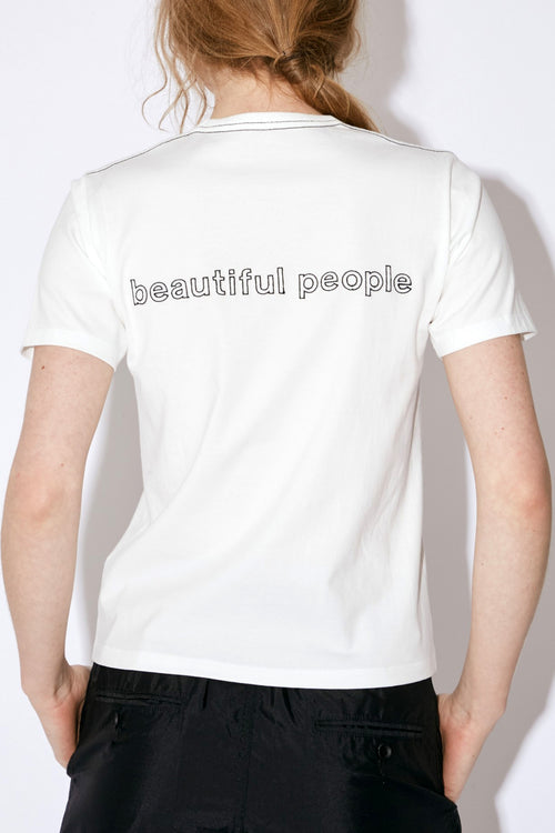 Embroidery Outline Logo T-Shirt