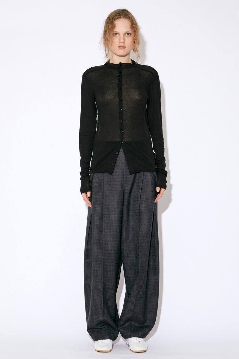Two-Way Cotton Cardigan