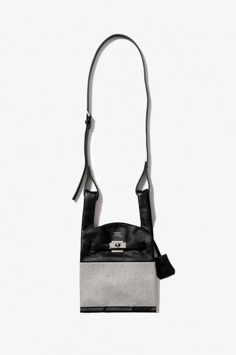 Market Leather & Canvas Shoulder Bag