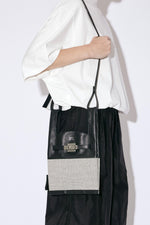 Market Leather & Canvas Shoulder Bag
