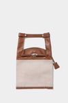 XL Market Leather & Canvas Tote Bag