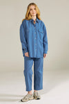 Bonita Striped Cotton Trousers