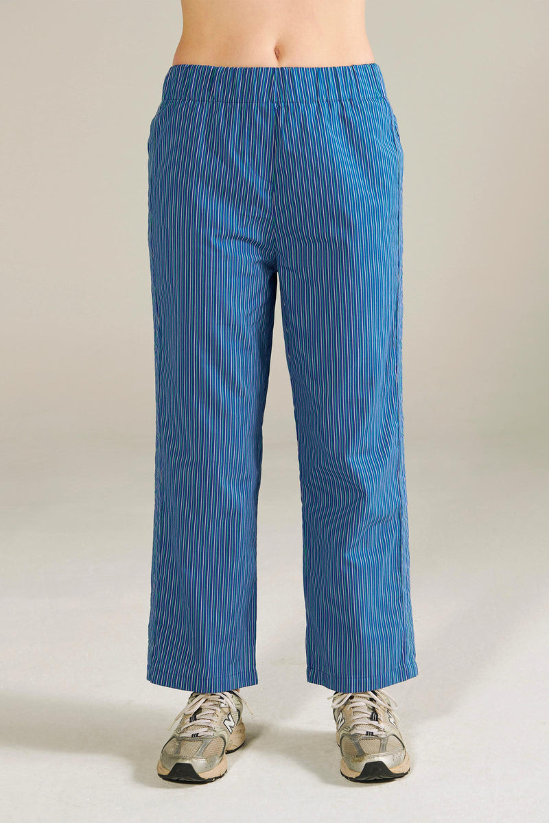Bonita Striped Cotton Trousers