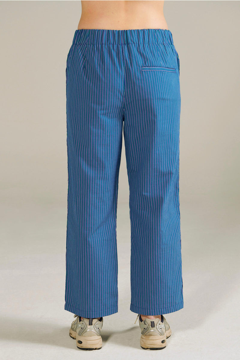 Bonita Striped Cotton Trousers