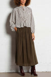 Claude Silk Midi Skirt