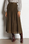 Claude Silk Midi Skirt