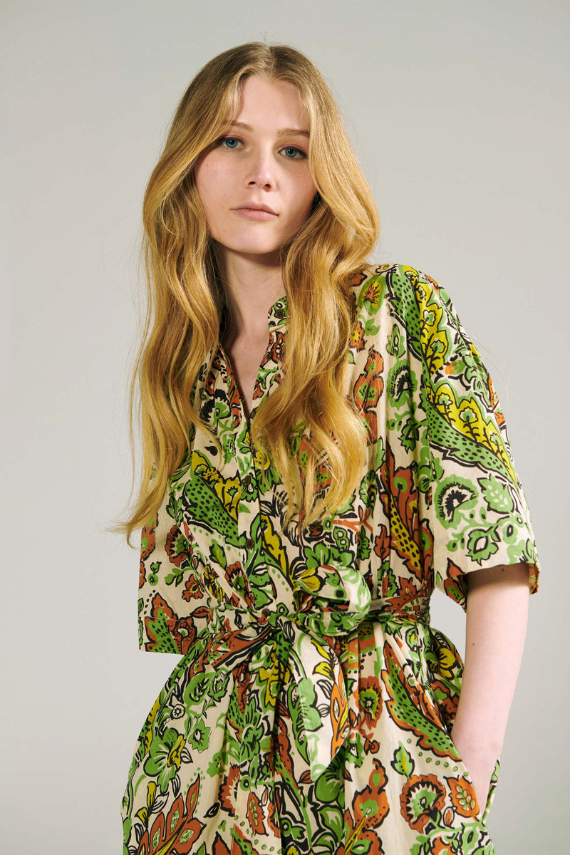 Pula Printed Cotton Dress