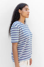 Striped Cotton-Blended Terry Tee