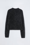 Baby Alpaca-Blended Polo Sweater