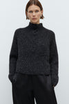 Baby Alpaca-Blended Polo Sweater
