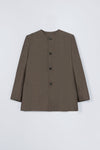 Round Neck Mohair Blazer