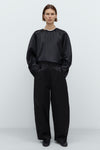 Satin Curved Pants