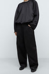 Satin Curved Pants