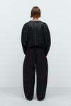 Satin Curved Pants