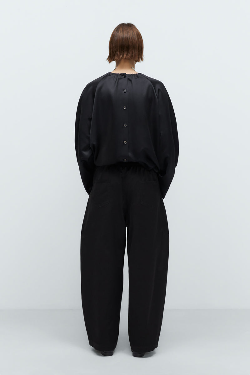 Satin Curved Pants