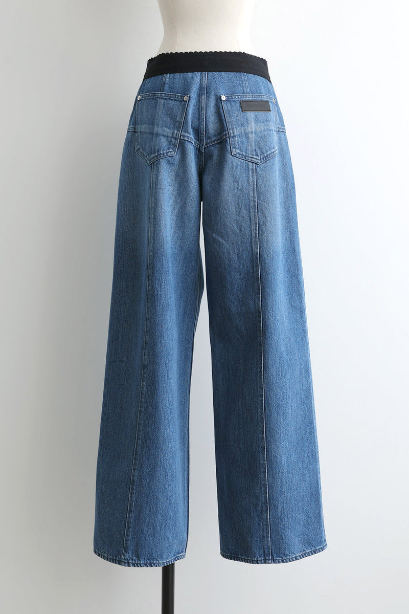 Organic Cotton Denim Wide-Leg Jeans