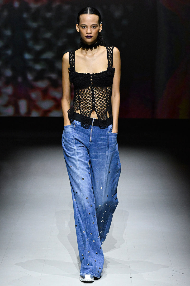 Organic Cotton Denim Wide-Leg Jeans