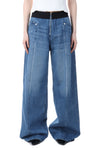 Organic Cotton Denim Wide-Leg Jeans