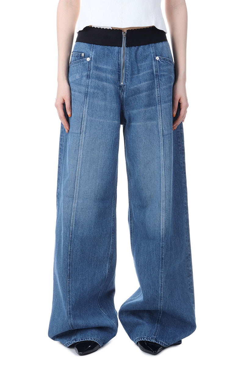 Organic Cotton Denim Wide-Leg Jeans