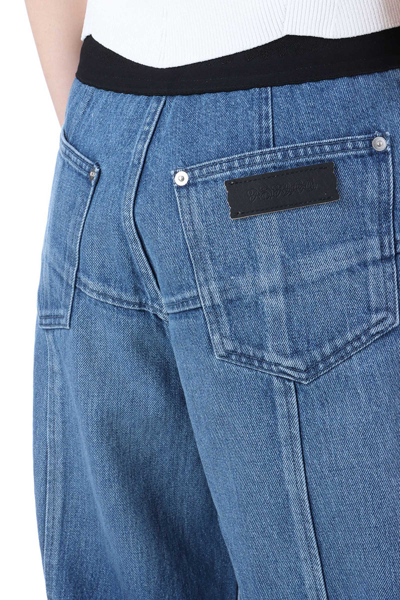 Organic Cotton Denim Wide-Leg Jeans