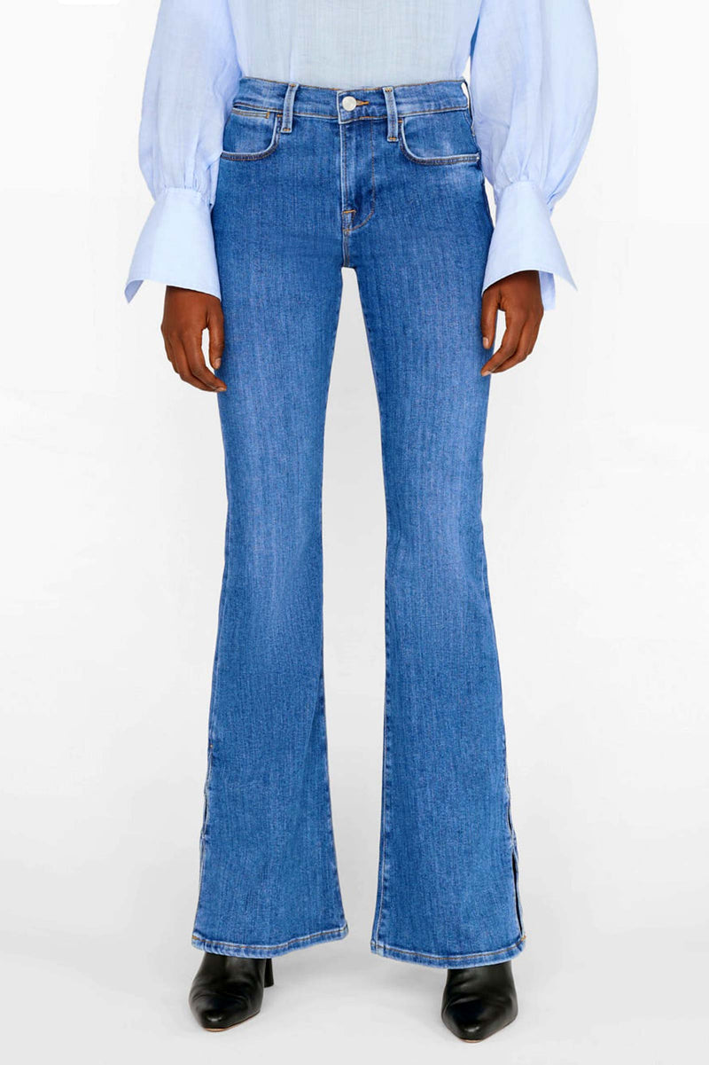 Le Pixie High Flare Mini Slits Jeans