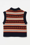 Fairisle Tight Fit Wool Vest