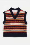 Fairisle Tight Fit Wool Vest