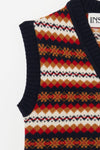 Fairisle Tight Fit Wool Vest
