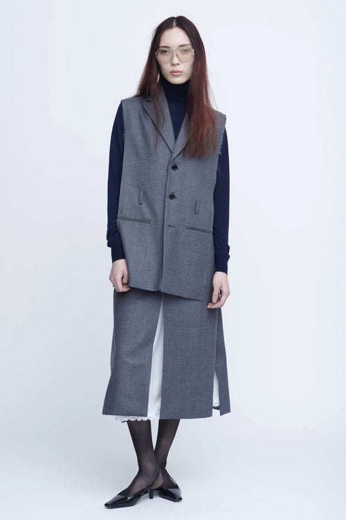 Transform Wool Gabardine Gilet