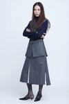 Transform Slit Wool Skirt