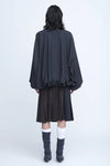 Wool Wrap Pleats Skirt