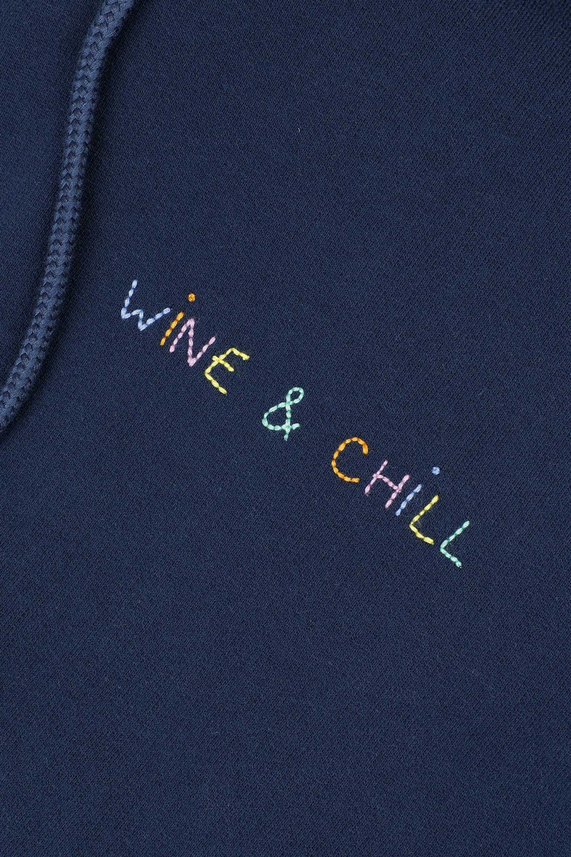 Wine & Chill Cotton Hoodie