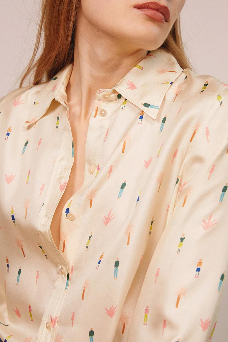 Arles Printed Silk Shirt