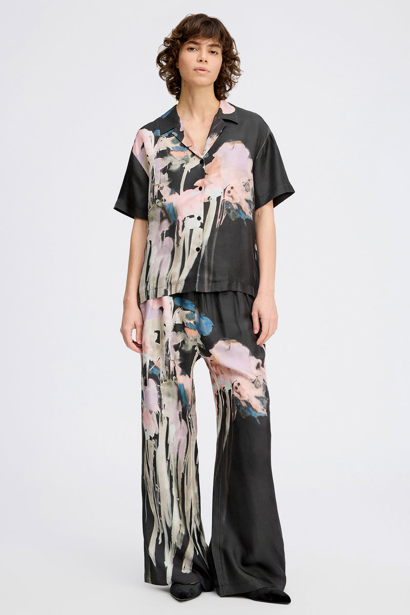Arum Printed Silk Trousers