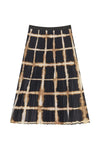 Charming Check-Print Pleated Skirt